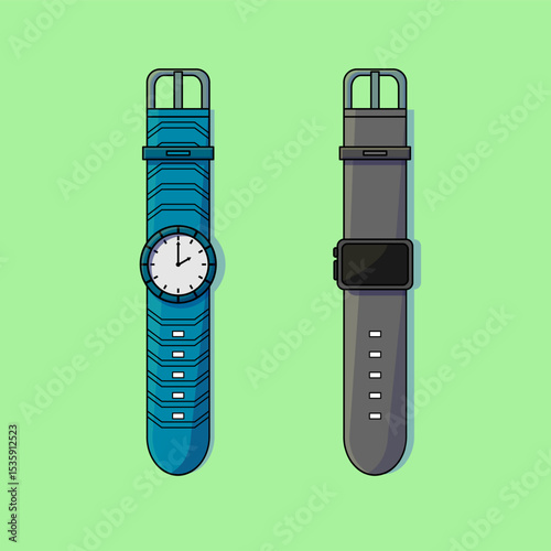 vector illustration of watch