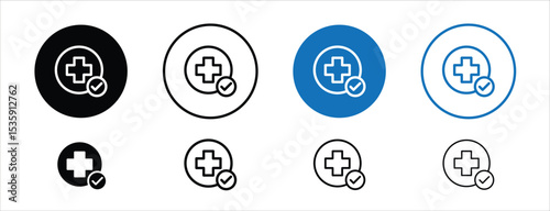 set of colored pixel perfect Medical recover icon 2, 1 silhouette, 1 unexpanded, Hospital bed with heart symbol, used for depicting health recovery.