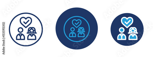 set of colored pixel perfect Relationship icon 1, 1 silhouette, 1 unexpanded, Handshake icon representing trust and good relationships.