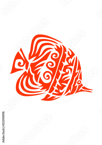 poisson exotique tribal