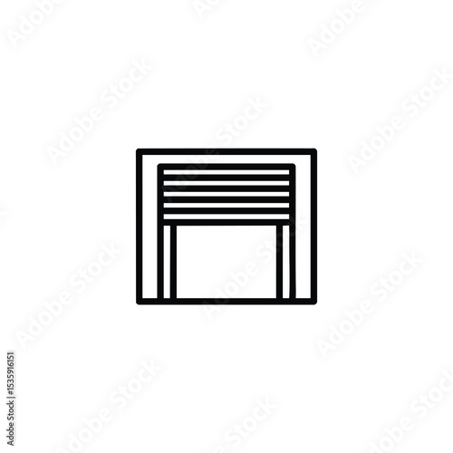 Loading Dock Bay Door Outline Icon