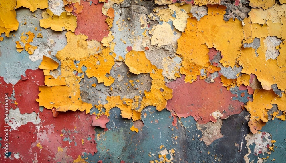 Obraz premium peeling paint on a wall