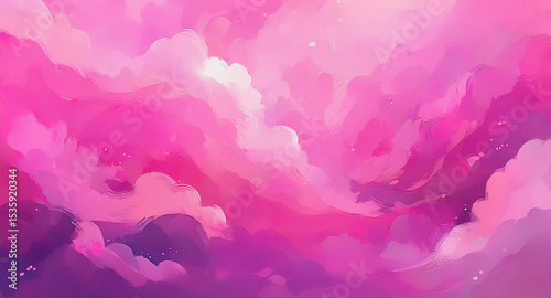 Pink  tones dynamic watercolor abstract background