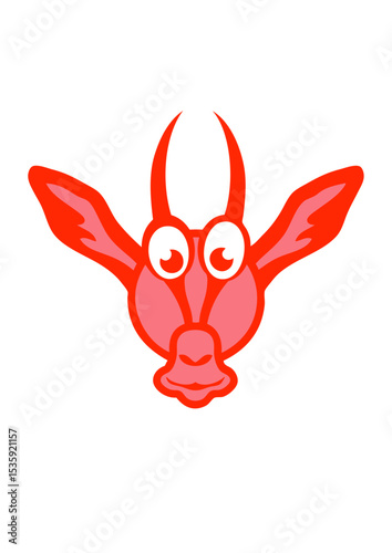 gazelle rigolo personnage animaux cartoon