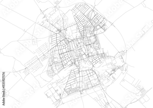 Trnava Highways Vector Map