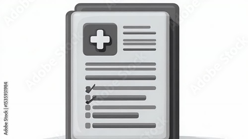 Animated Medical Form: Checklist Completion Animation
