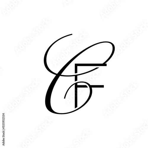 initial letter f with c script logo