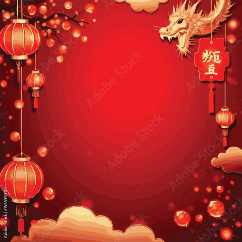 Celebrate a Joyful Lunar New Year Day with Festive Decorations, Traditional Symbols, Red Envelopes, and Fireworks – A Perfect Post to Share Happiness, Prosperity, and Cultural Greetings Worldwide

