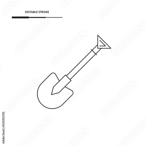 Shovel Icon Vector Design.
