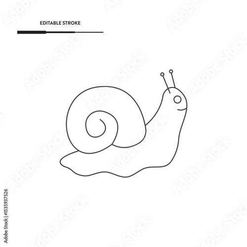 Snail Icon Vector Design.