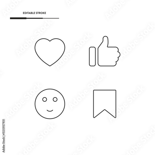 Social Media Icon Set Vector Design. 