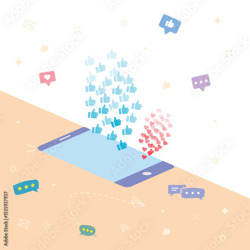 Social Media Icon Vector Design. 