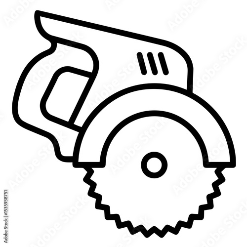Handheld Circular Saw with Exposed Round Blade – Power Tool for Woodworking, Carpentry, Construction, Home Renovation and Professional Cutting Tasks