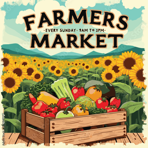 Fresh vector illustration of autumn vegetable basket with pumpkins, tomatoes, peppers, and cucumbers – perfect for healthy diet, organic market, Halloween harvest, and vegetarian food design concepts.
