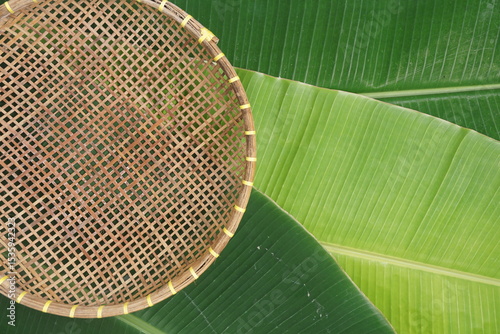 bamboo basket tray