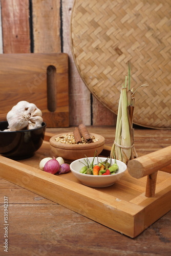 various kitchen spices