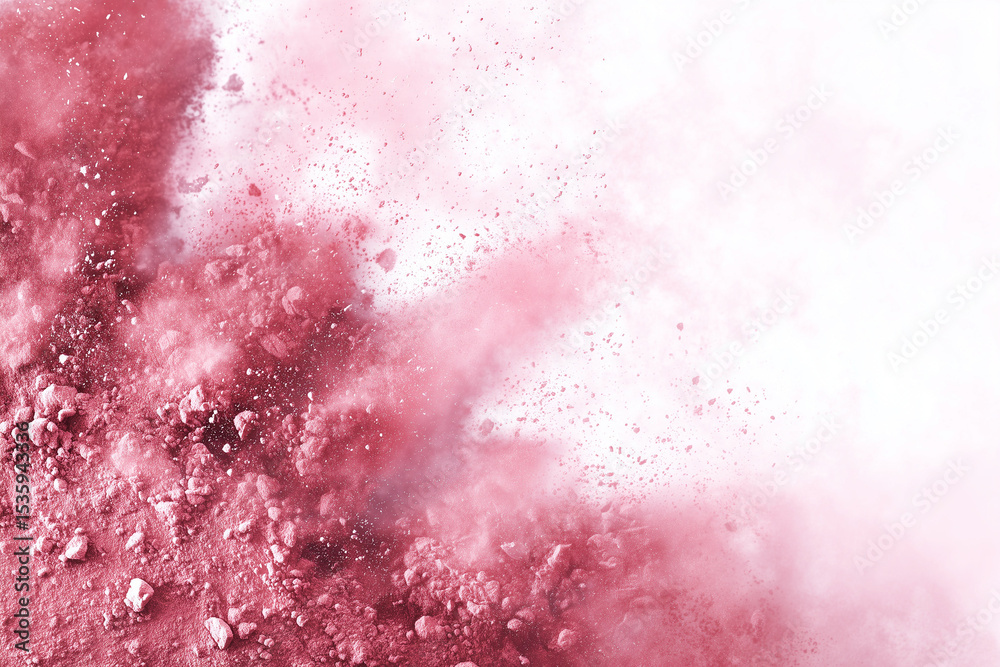 Obraz premium Abstract pink powder explosion