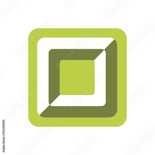 Black Square Button
