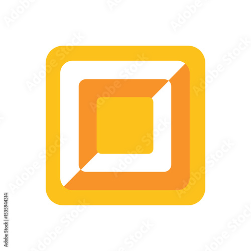 White Square Button
