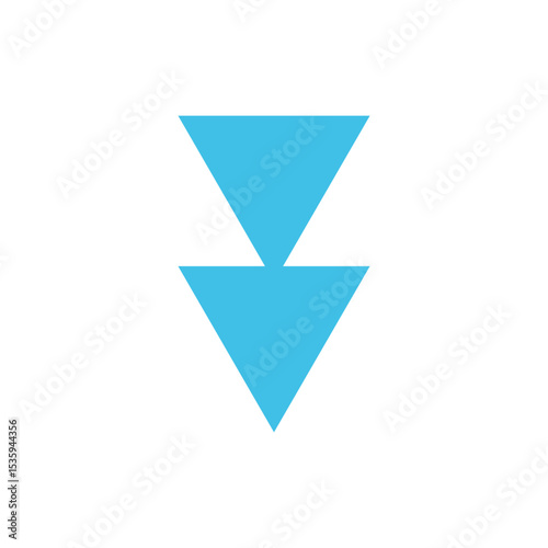 Black Down-Pointing Double Triangle