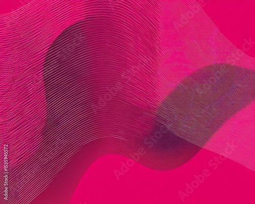 Abstract design with dynamic lines and deep magenta hues.
