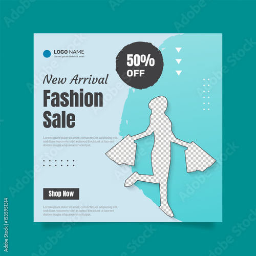 new arrival fashion sale promotion banner
