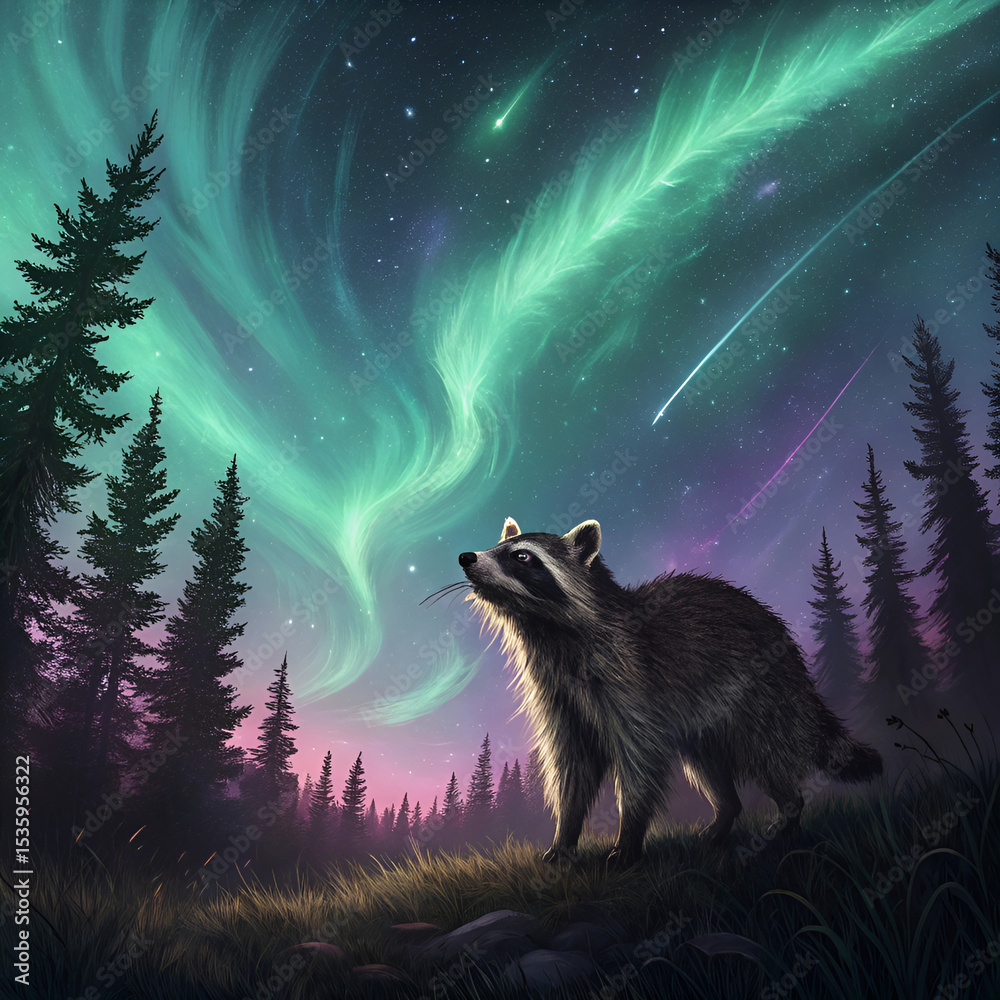 Obraz premium wolf howling at the moon