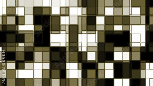 Abstract geometric pattern ideal for backgrounds, textile designs, packaging, and digital wallpapers in brown, white, and black hues.