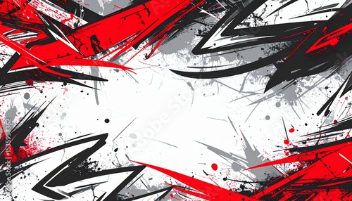 Abstract red black grunge background - excellent for creative presentations