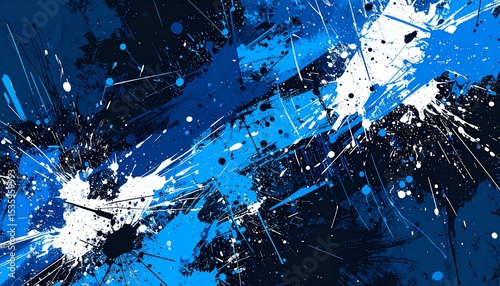 Blue paint splash background texture - great for design inspiration