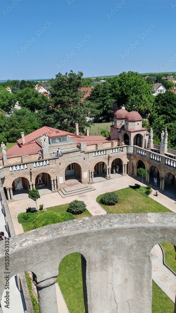 Obraz premium view of the old town of the city