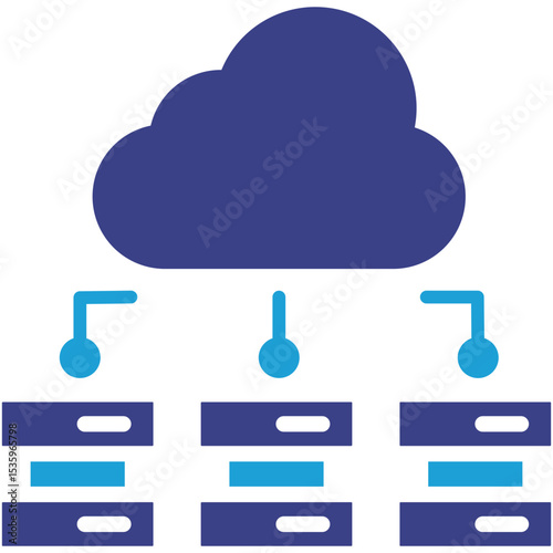 Cloud Database Icon