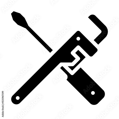 pipe wrench icon