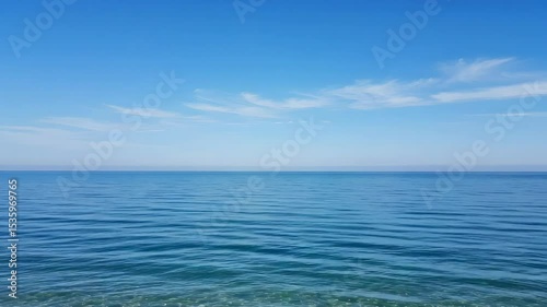 Wallpaper Mural Vast Ocean With Blue Sky and White Clouds on a Sunny Day Clear Horizon and Serene Atmosphere Torontodigital.ca