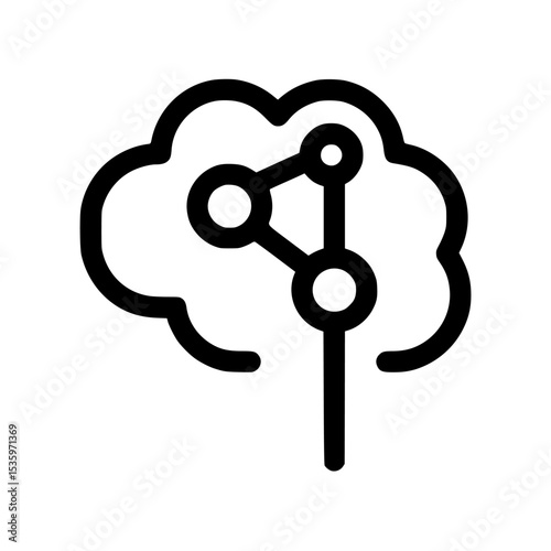 Abstract brain graphic depicting interconnected nodes, symbolizing neural networks or cognitive processes.
