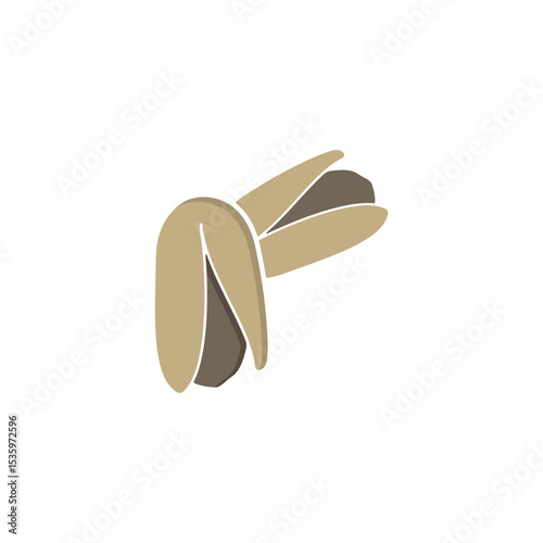 pistachios nut  logo vector icon illustration