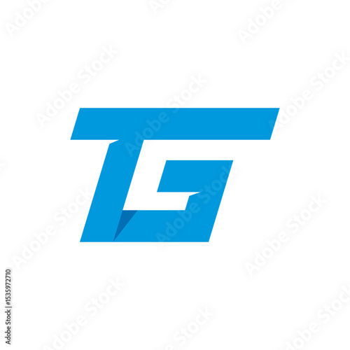 sign of tg letter logo vector icon illustration