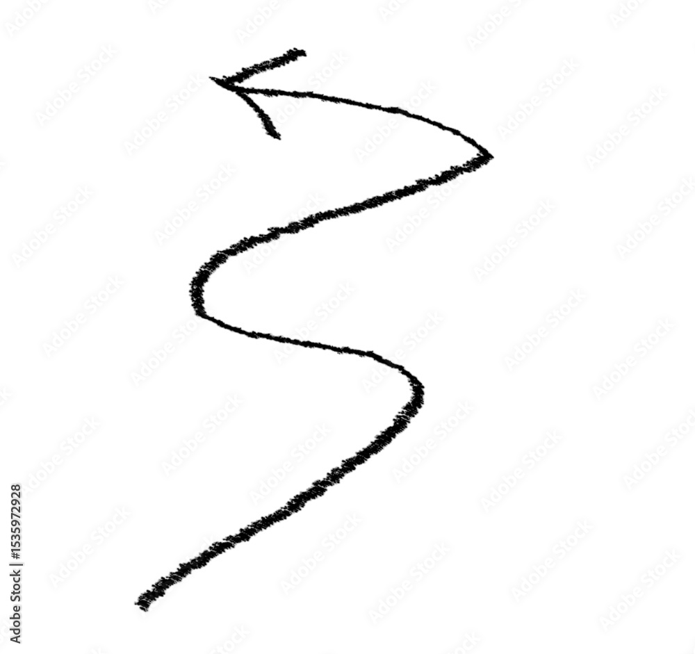 Black grunge hand drawn arrow isolated on white. Vector arrow grunge illustration. Black grunge hand drawn arrow isolated on white. Vector arrow grunge illustration.