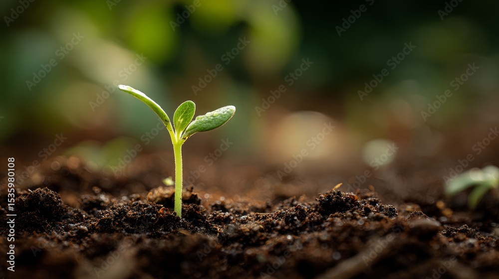 © Irina - Green seedling sprouting from soil macro © Irina - Green seedling sprouting from soil macro