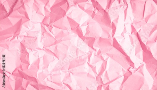 Pink crumpled paper texture (1)