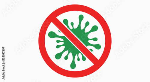 Prohibited Green Splotch Symbol