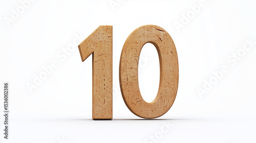Graphic vector number 10 design template 