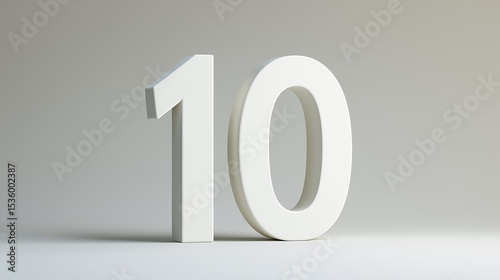 Graphic vector number 10 design template 