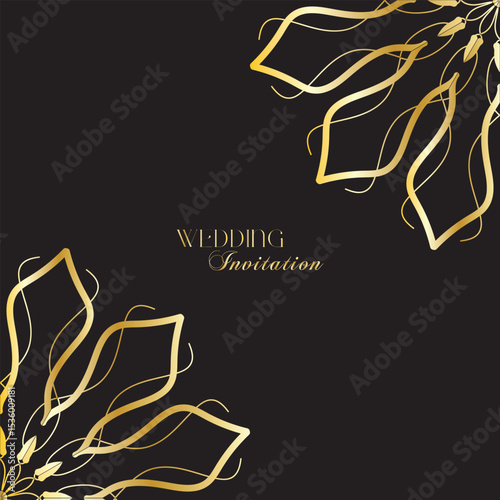 The Gold Mandala Wedding Iinvitation Card