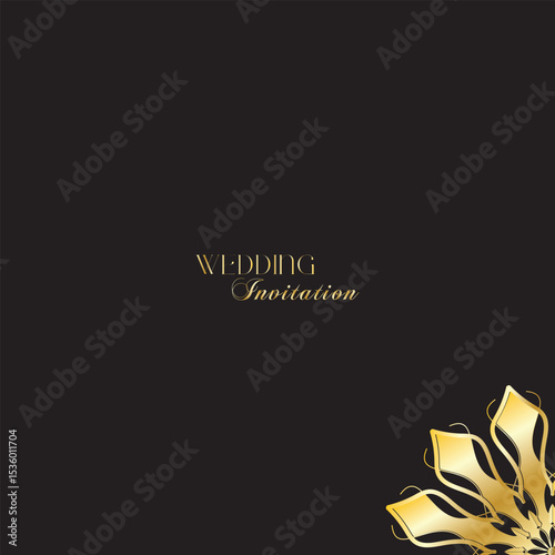 The Gold Mandala Wedding Iinvitation Card