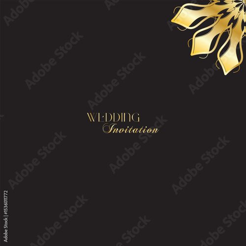 The Gold Mandala Wedding Iinvitation Card