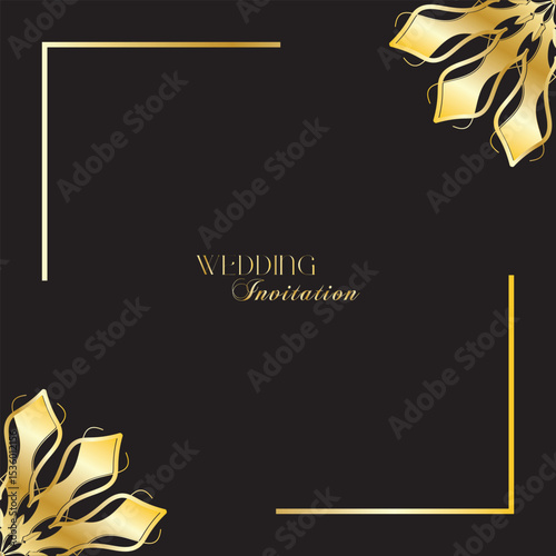 The Gold Mandala Wedding Iinvitation Card