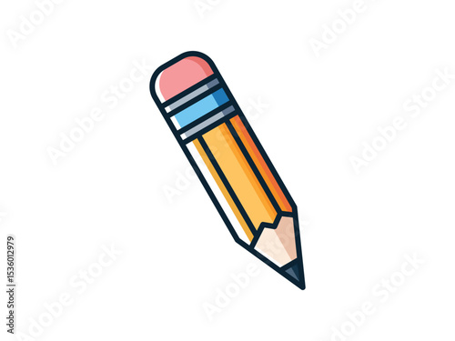 Pencil Vector Icon Illustration for Education Concept Symbol