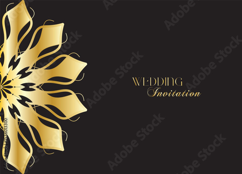 The Gold Mandala Wedding Iinvitation Card
