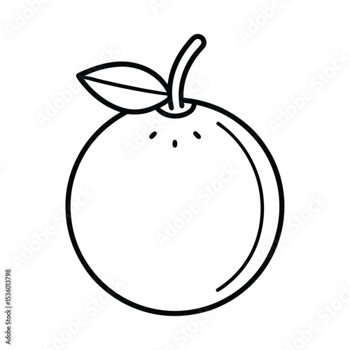 Detailed illustration of a whole guava fruit high resolution vector graphic